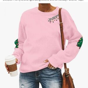 Unique Zone Pink Holiday Sweatshirt